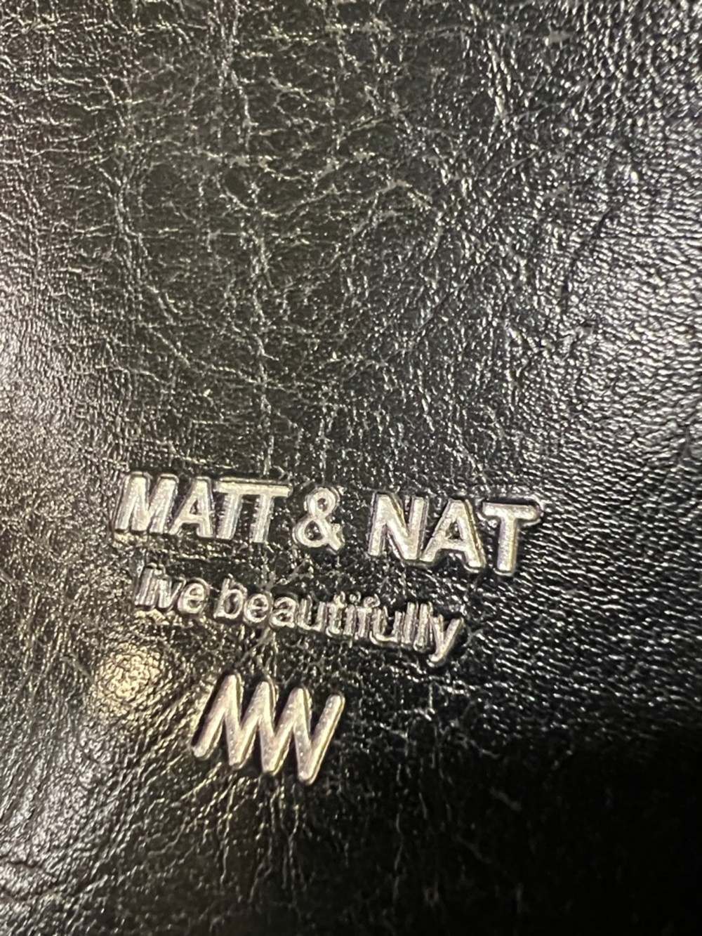 Matt & Nat Black Vegan Leather Fold-Over Crossbody - Picture 4 of 9